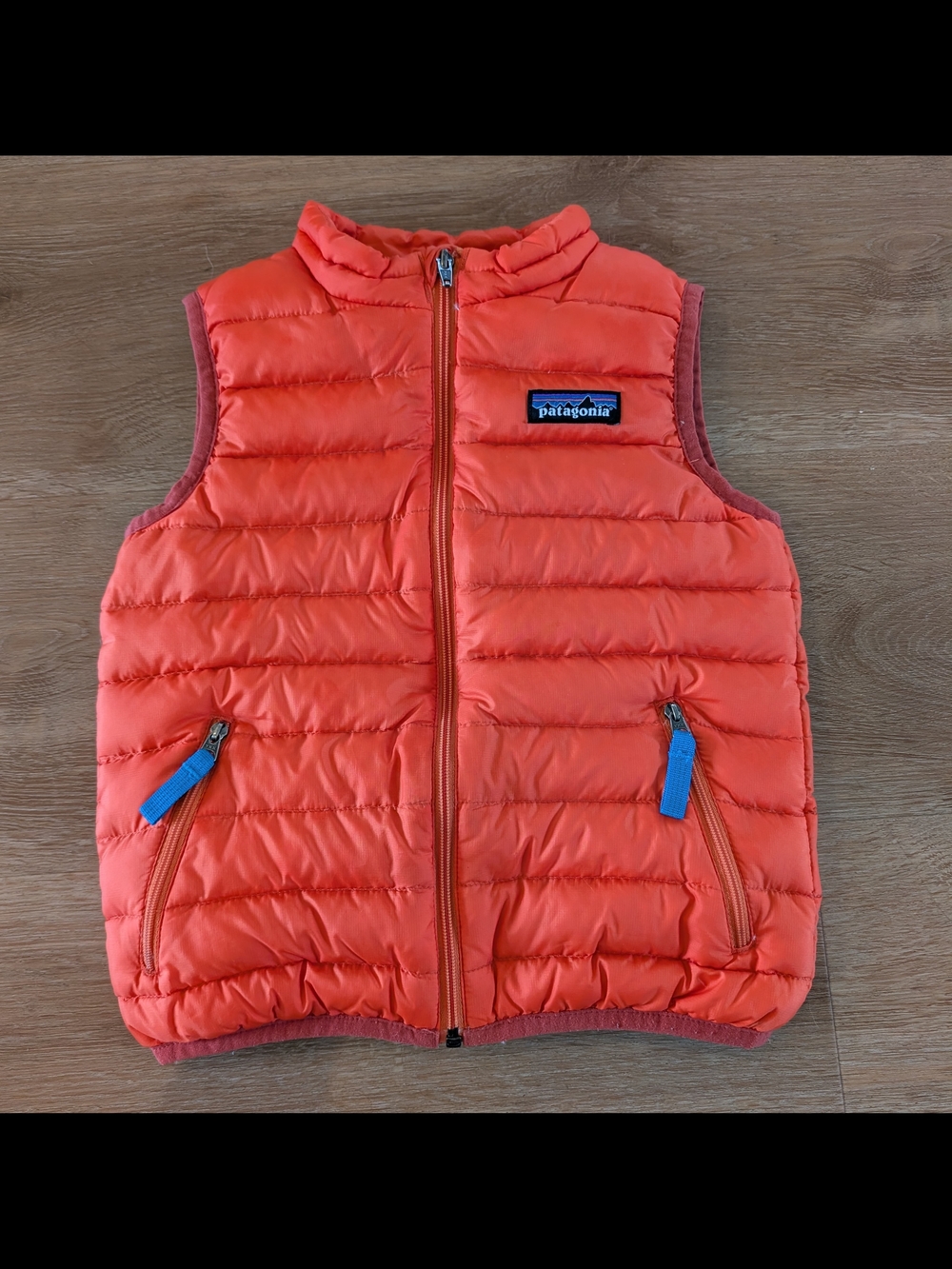Patagonia Kids Bright Orange Quilted Puffer Vest